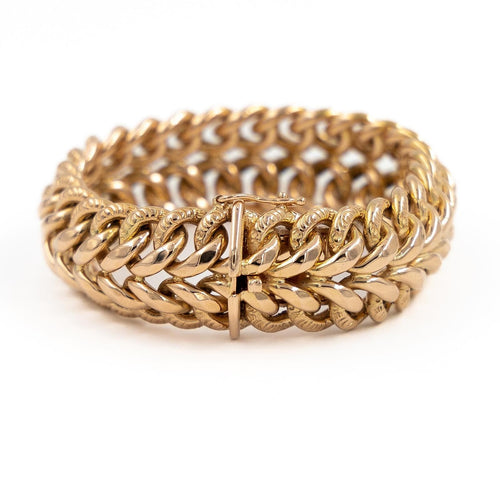 Bracelet Bracelet maille américaine en or rose 18 carats 58 Facettes 1969288CN