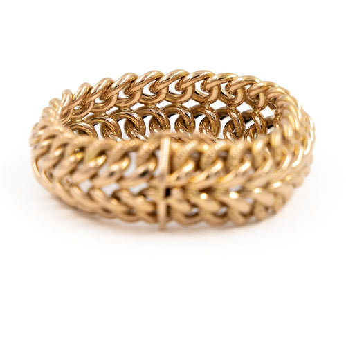 Bracelet Bracelet maille américaine en or rose 18 carats 58 Facettes 1969288CN