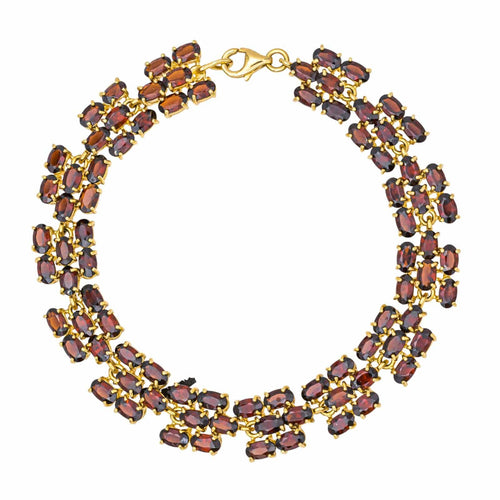 Bracelet Bracelet en or jaune 18 carats aux grenats 58 Facettes 1969289CN