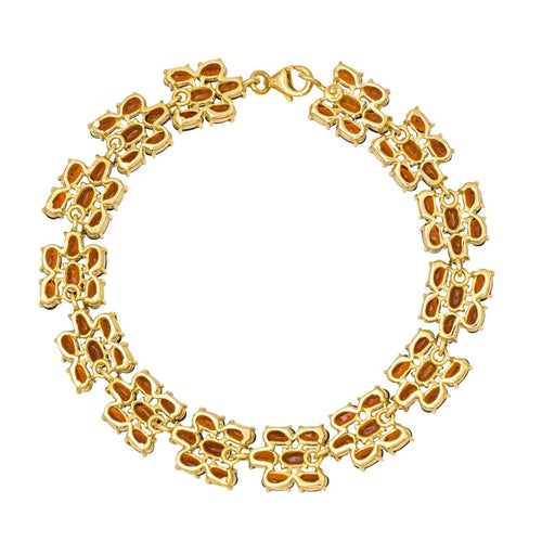 Bracelet Bracelet en or jaune 18 carats aux grenats 58 Facettes 1969289CN