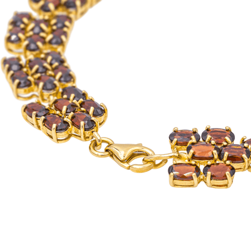 Bracelet Bracelet en or jaune 18 carats aux grenats 58 Facettes 1969289CN