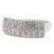 Bague 54 Bague en or blanc 18 carats pavée de diamants 58 Facettes 1969291CN