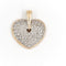 Pendentif Pendentif Coeur Or jaune, Or blanc Diamant 58 Facettes 1969296CN