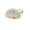 Pendentif Pendentif cœur en or jaune 18 carats et or blanc avec diamants 58 Facettes 1969296CN