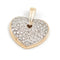 Pendentif Pendentif Coeur Or jaune, Or blanc Diamant 58 Facettes 1969296CN