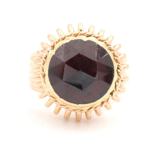 Bague 53 Bague Vintage Or jaune Grenat 58 Facettes 1969314CN