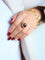 Bague 53 Bague Vintage Or jaune Grenat 58 Facettes 1969314CN