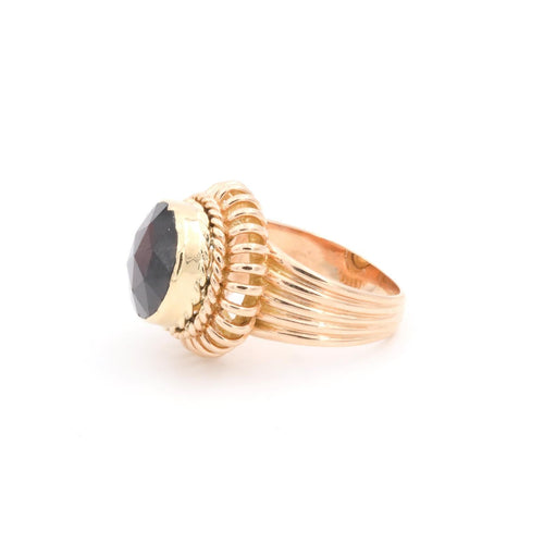 Bague 53 Bague Vintage Or jaune Grenat 58 Facettes 1969314CN