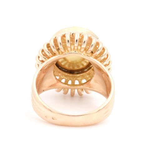 Bague 53 Bague vintage en or jaune 18 carats et grenat taille briolette 58 Facettes 1969314CN