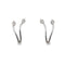 Boucles d'oreilles Boucles d’oreilles en V en or blanc 18 carats et diamants 58 Facettes 19833