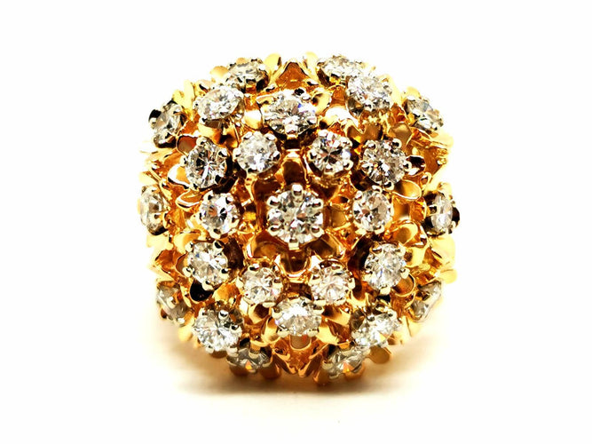 Bague 49 Bague Cocktail Or jaune Diamant 58 Facettes 1986228CN