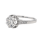 Bague 57 Bague Solitaire Platine, Or blanc Diamant 58 Facettes 1986229CN