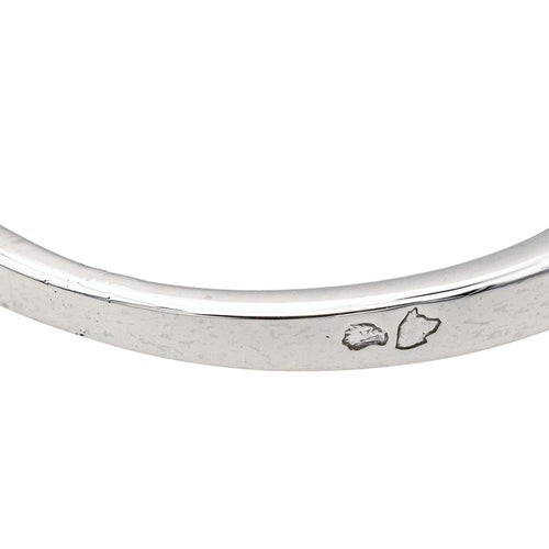 Bague 57 Bague solitaire - diamant en or blanc 18 carats et platine 58 Facettes 1986229CN