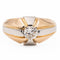 Bague 56 Bague Solitaire Or rose, Platine Diamant 58 Facettes 1986230CN