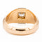 Bague 57 Bague solitaire tank en or jaune 18 carats et platine 950 avec diamant 58 Facettes 1986230CN