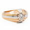 Bague 56 Bague Solitaire Or rose, Platine Diamant 58 Facettes 1986230CN