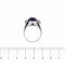 Bague 56 Bague en or blanc 18 ct avec iolite et diamants 58 Facettes 19954
