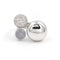 Bague 49 Bague trilogie en or blanc 18 carats, diamants et calcédoine 58 Facettes 1996141CN