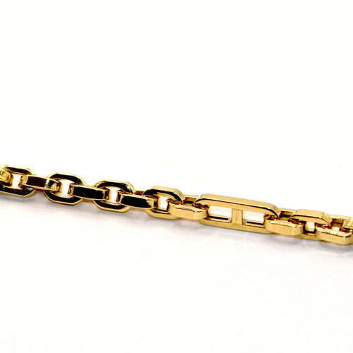 Collier Collier chaîne à maillons carrés en or jaune 18k 50 cm 58 Facettes 47211292