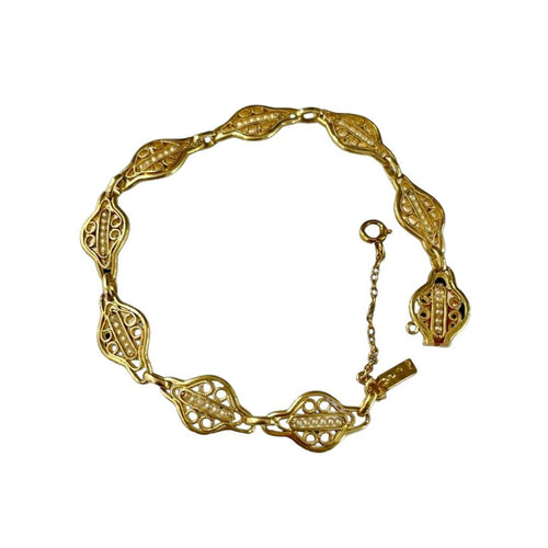 Bracelet Bracelet Or Perles Fines 58 Facettes