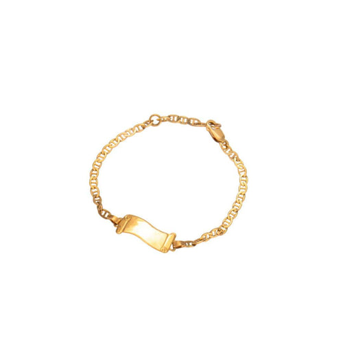 Bracelet Bracelet gourmette motif Parchemin 58 Facettes 343306