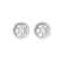 Boucles d'oreilles Paire de Boucles d’oreilles ronde ajouré en or blanc 18K (750 Millièmes) à motif floraux stylisé en diamants 58 Facettes DV0925-6