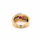Bague 60 Bague cocktail rubis et diamants en or jaune et blanc 18 carats 58 Facettes