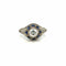 Bague Art déco - Bague filigranée en or blanc 18k, diamant 0,80 ct et saphirs 58 Facettes