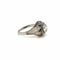 Bague Art déco - Bague filigranée en or blanc 18k, diamant 0,80 ct et saphirs 58 Facettes
