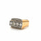 Bague 63 Bague cocktail Art déco en or rose et blanc 18k et diamants 58 Facettes