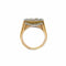 Bague 63 Bague cocktail Art déco en or rose et blanc 18k et diamants 58 Facettes