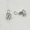 Boucles d'oreilles Boucles d’oreilles en or blanc 14 carats avec diamants 58 Facettes 2822
