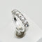 Bague 53.5 Bague demi-alliance en or 14 carats avec diamants taille brillant 58 Facettes 2964