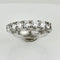 Bague 53.5 Bague demi-alliance en or 14 carats avec diamants taille brillant 58 Facettes 2964