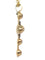 Pendentif Pendentif croix géorgien en or jaune 18K et diamants 58 Facettes 20240-0285