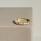 Bague 61.5 Bague demi-alliance en or jaune 18 carats avec diamants 58 Facettes 2506