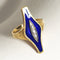 Bague 53 Bague en or jaune 18 carats émaillée, taille 53 58 Facettes 2791