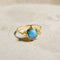 Bague 53 Bague en or 18 carats avec opale noire et diamants 58 Facettes 2899