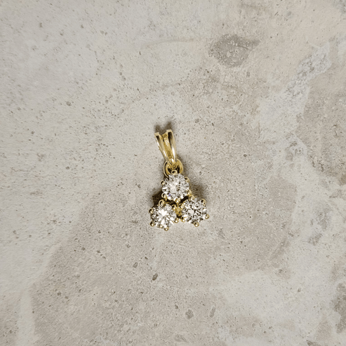 Pendentif Dreigestirn - Pendentif en or jaune 14 carats et diamants 58 Facettes 2820