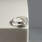 Bague 56 Bague solitaire en or blanc 585 avec diamants 58 Facettes 3026