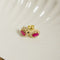Boucles d'oreilles Ohrstecker - Boucles d'oreilles en or jaune 14 carats rubis et diamants 58 Facettes 2975