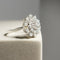 Bague 55 Bague en or blanc 14 carats avec diamants taille brillant, taille 55 58 Facettes 2824