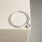 Bague 52.5 Bague halo en platine 950 avec solitaire et 16 diamants 58 Facettes 2821