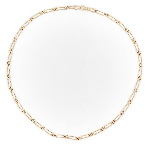 Collier Collier maille figaro en or jaune 18 carats 58 Facettes 2024093CN