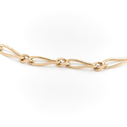 Collier Collier maille figaro en or jaune 18 carats 58 Facettes 2024093CN