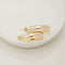 Boucles d'oreilles Créoles tricolores en or 14 carats 58 Facettes 3149