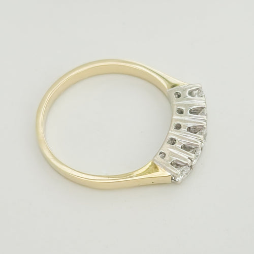Bague Bague demi-memory en or jaune 14K et diamants 58 Facettes 3140