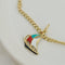 Bracelet Bracelet - Poissons et charms en or jaune 14K émaillé 58 Facettes 3138