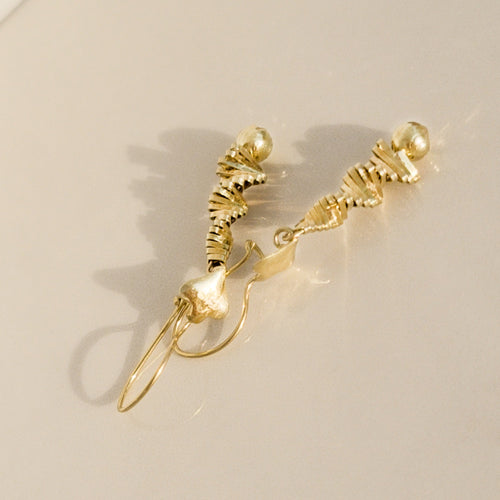 Boucles d'oreilles Boucles d’oreilles pendantes vintage en or jaune 18 carats 58 Facettes 3153