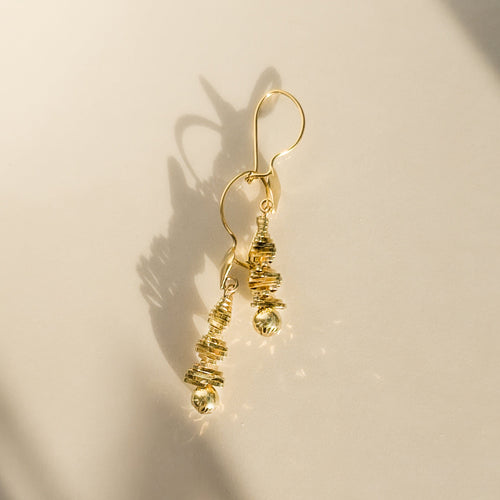 Boucles d'oreilles Boucles d’oreilles pendantes vintage en or jaune 18 carats 58 Facettes 3153